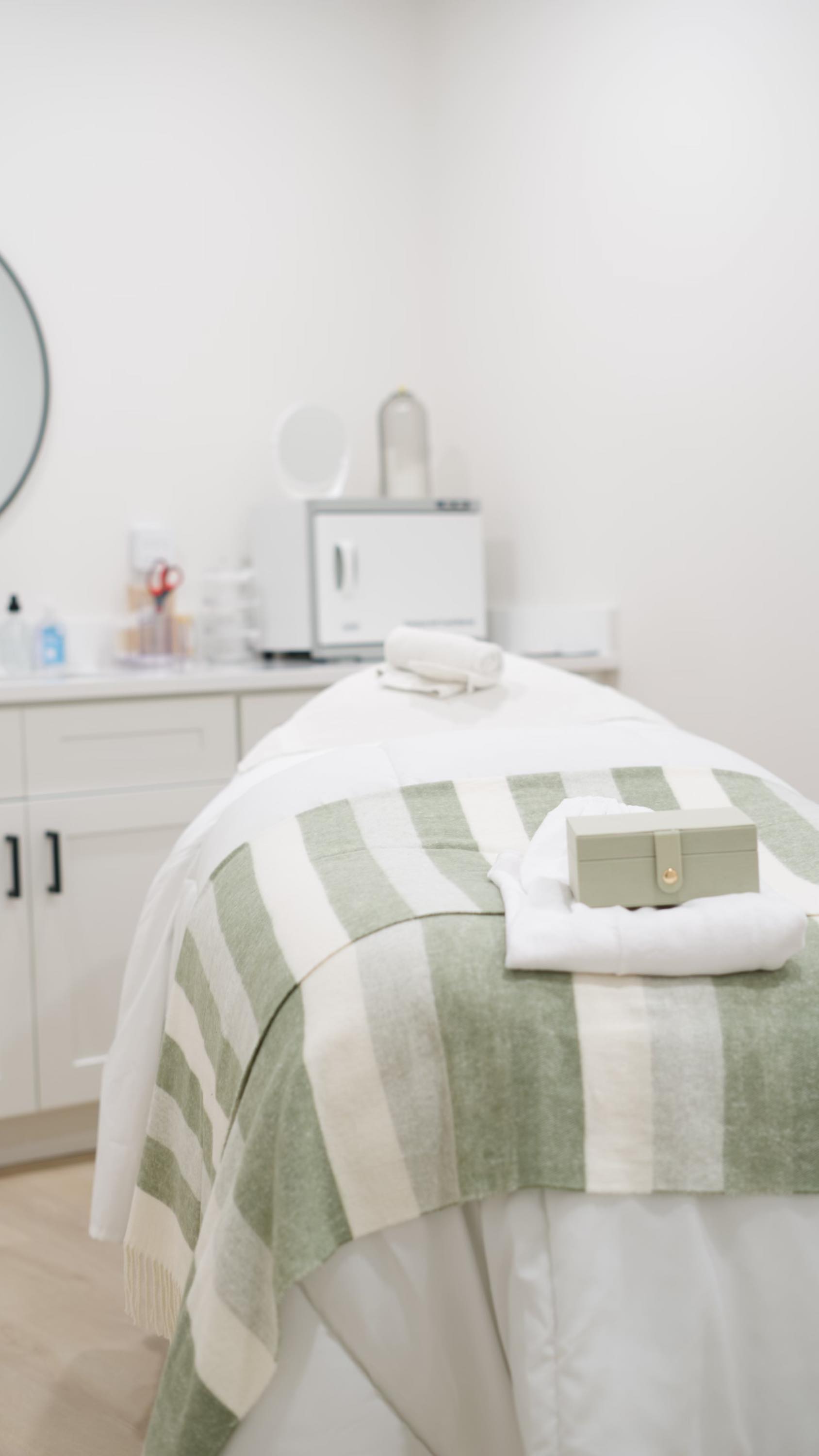 glowU Med Spa treatment room in Boca Raton, FL